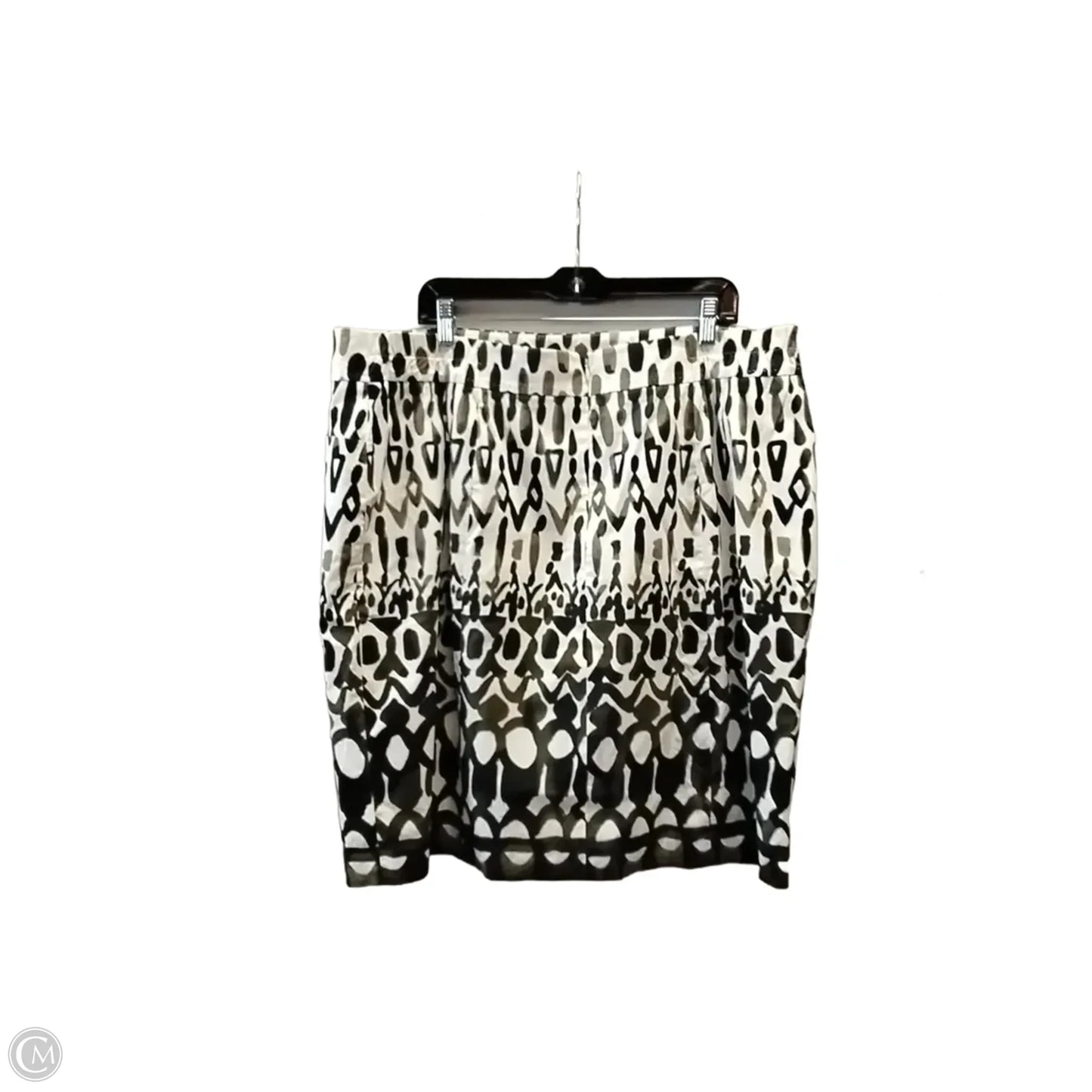 Skirt Midi By Elie Tahari In Green & White, Size: 22