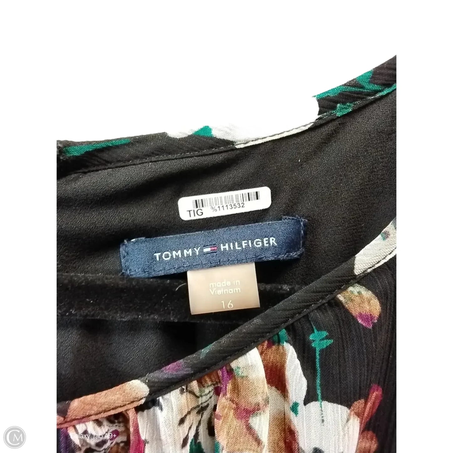 Dress Casual Midi By Tommy Hilfiger In Floral Print, Size: 16