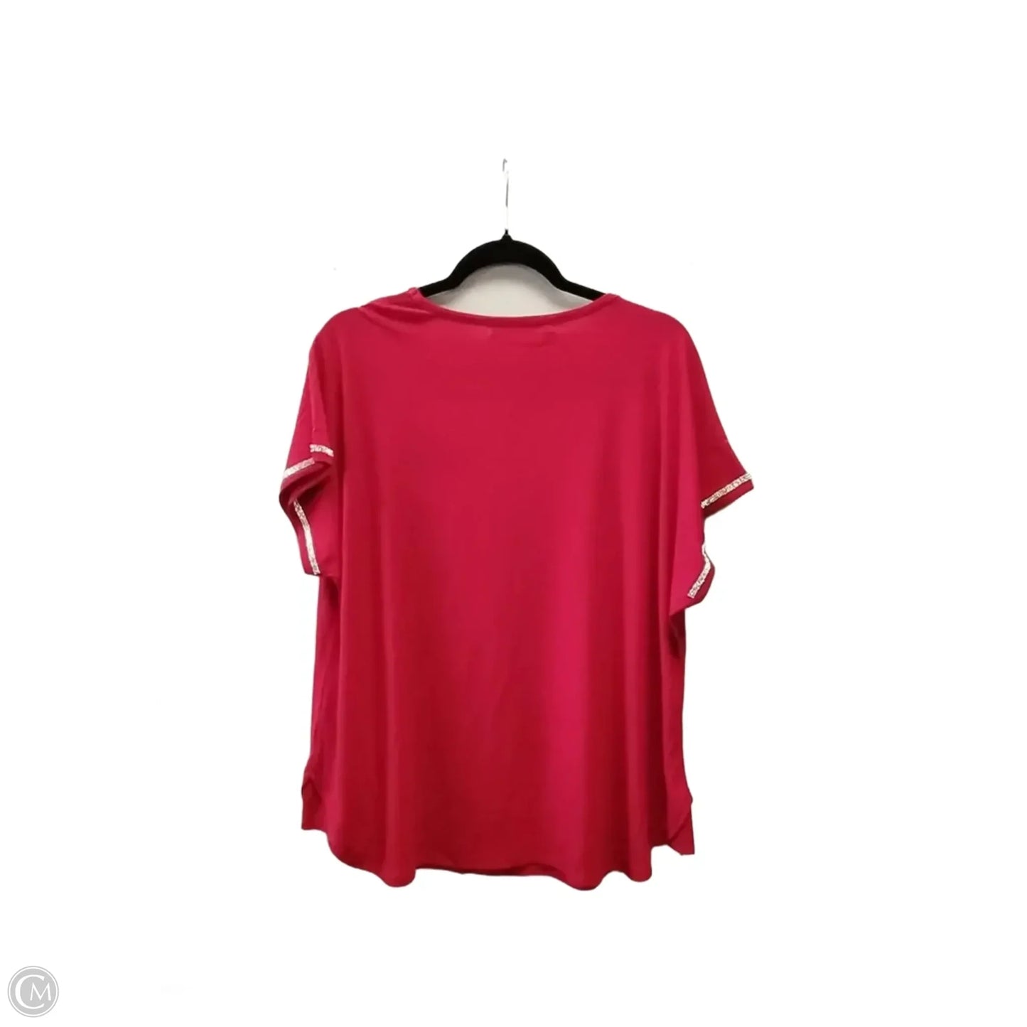 Blouse Short Sleeve By Love Scarlett In Red, Size: 3x