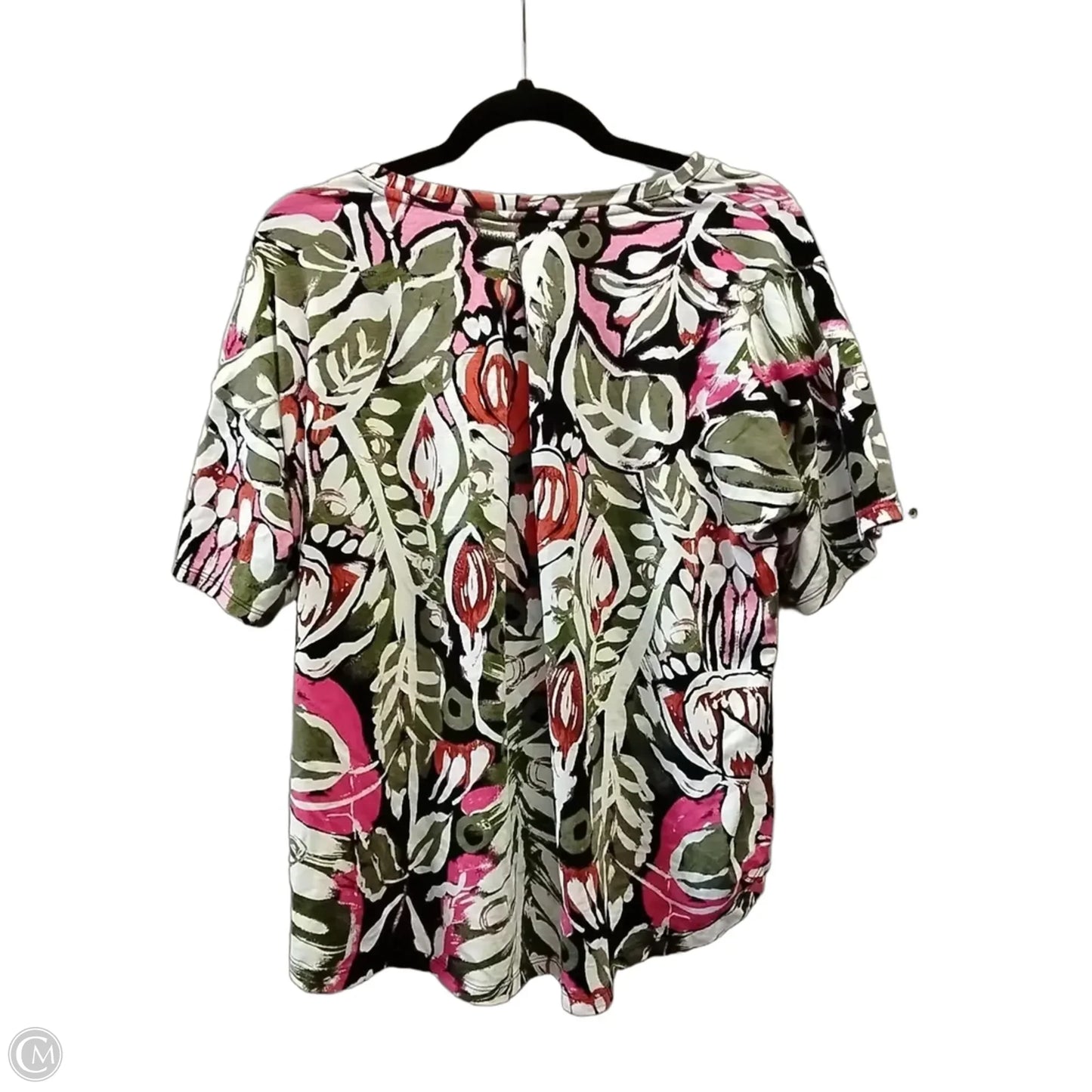 Top Short Sleeve By Talbots In Multi-colored, Size: Xl