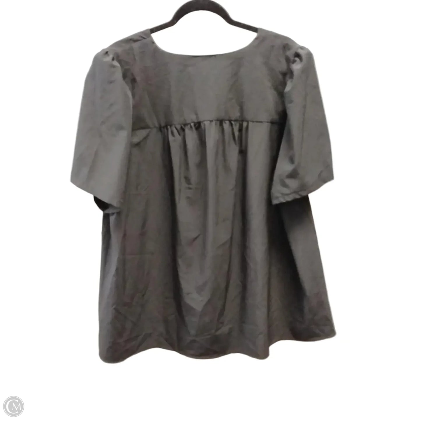 Blouse Short Sleeve By Modern Works In Black, Size: 2x
