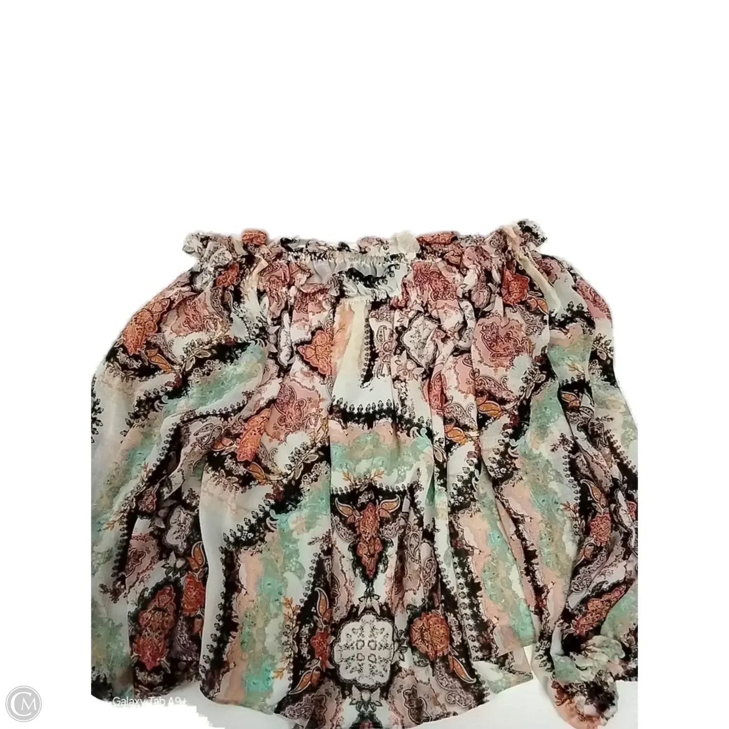 Blouse Long Sleeve By Inc In Paisley Print, Size: Xl