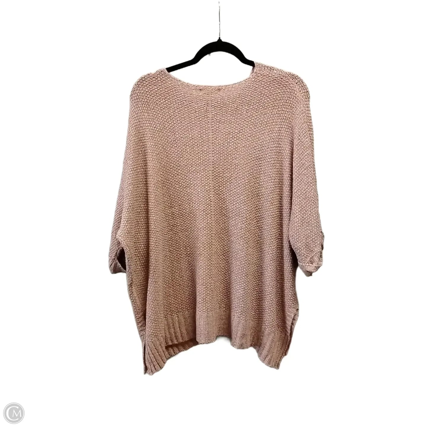 Sweater Short Sleeve By Easel In Peach, Size: S