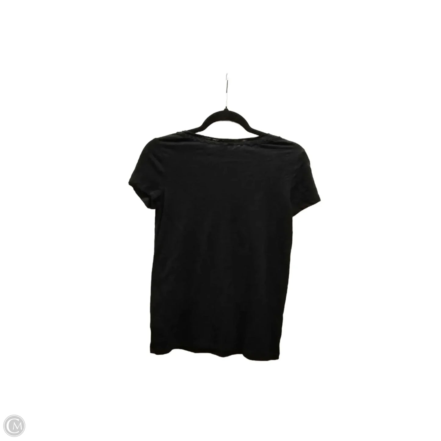 Top Short Sleeve Basic By Talbots In Black, Size: Xs