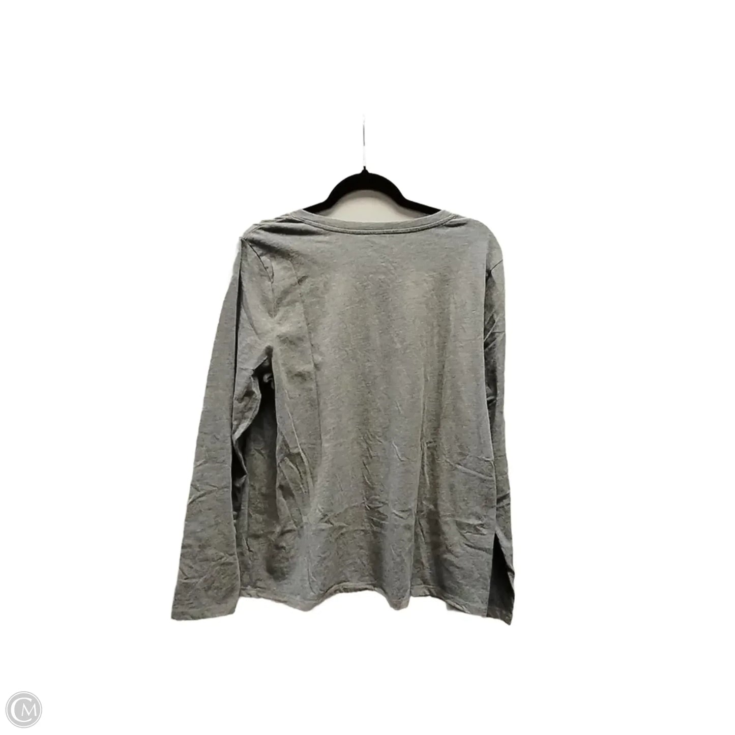 Top Long Sleeve Basic By Sonoma In Grey, Size: Xl