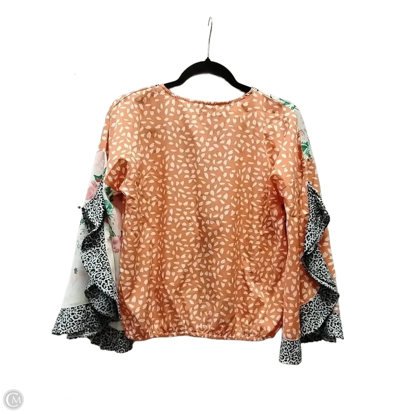 Top Long Sleeve By Cme In Floral Print, Size: M