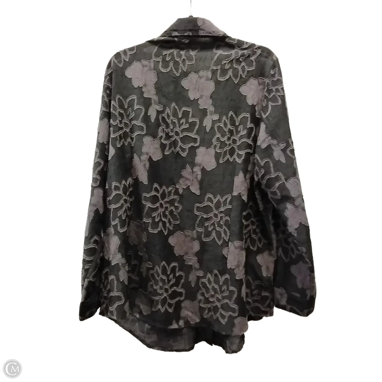 Blouse Long Sleeve By Coldwater Creek In Floral Print, Size: 1x