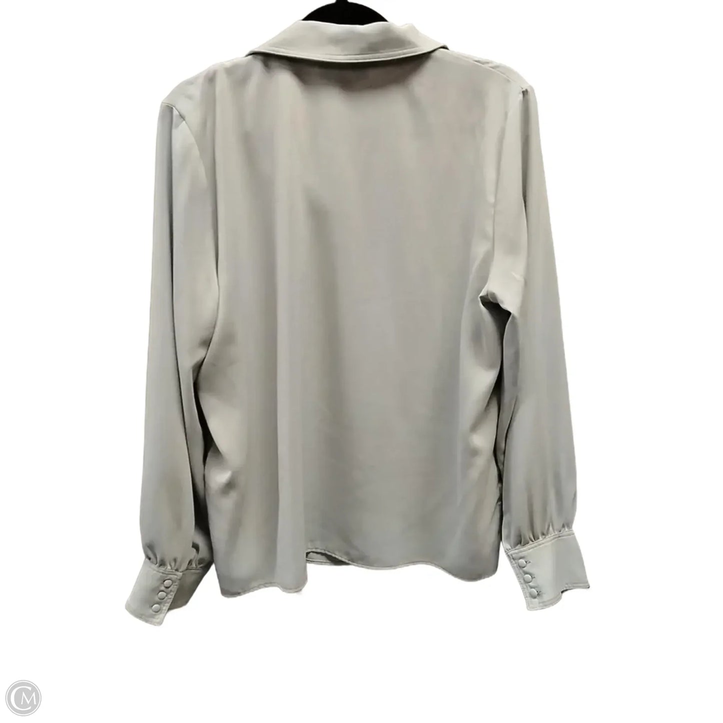 Blouse Long Sleeve By Rachel Zoe In Grey, Size: L