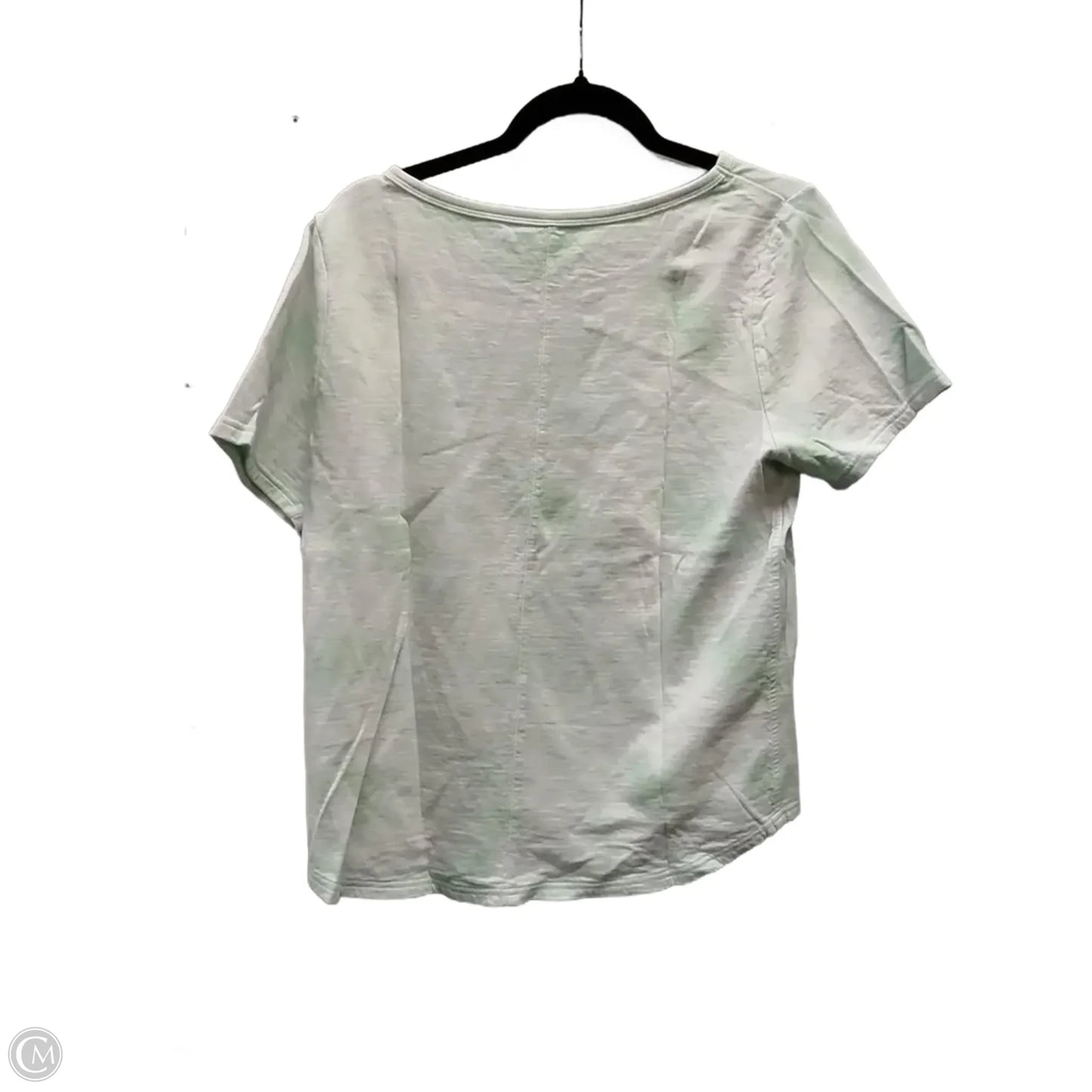 Athletic Top Short Sleeve By Athleta In Green, Size: M