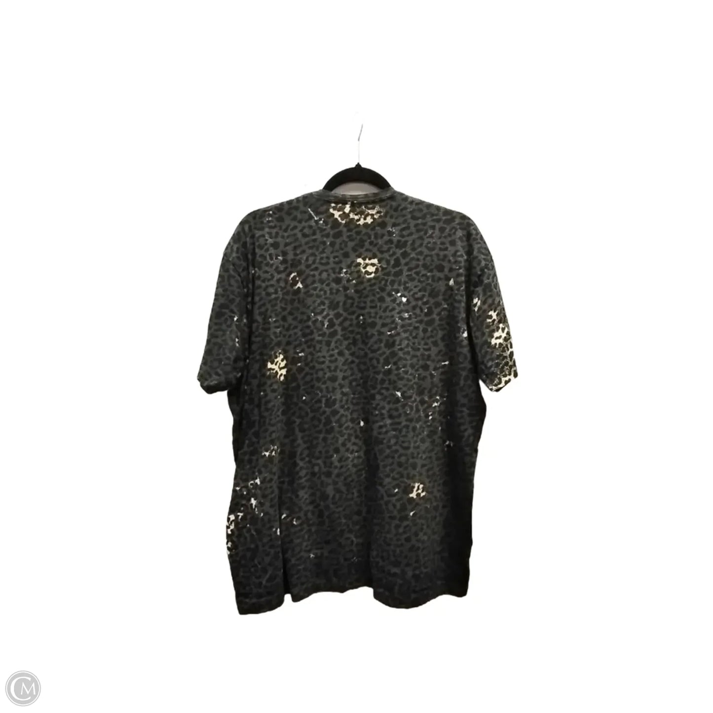 Top Short Sleeve Basic By Cmf In Animal Print, Size: Xl