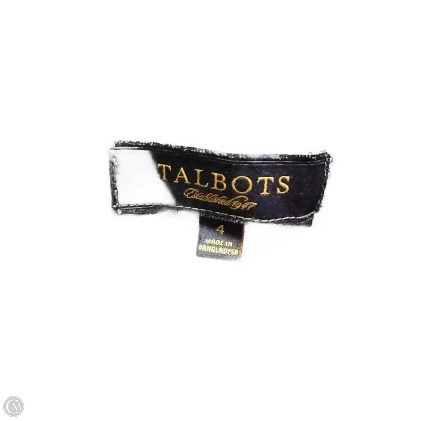 Top Long Sleeve Basic By Talbots In Blue Denim, Size: S