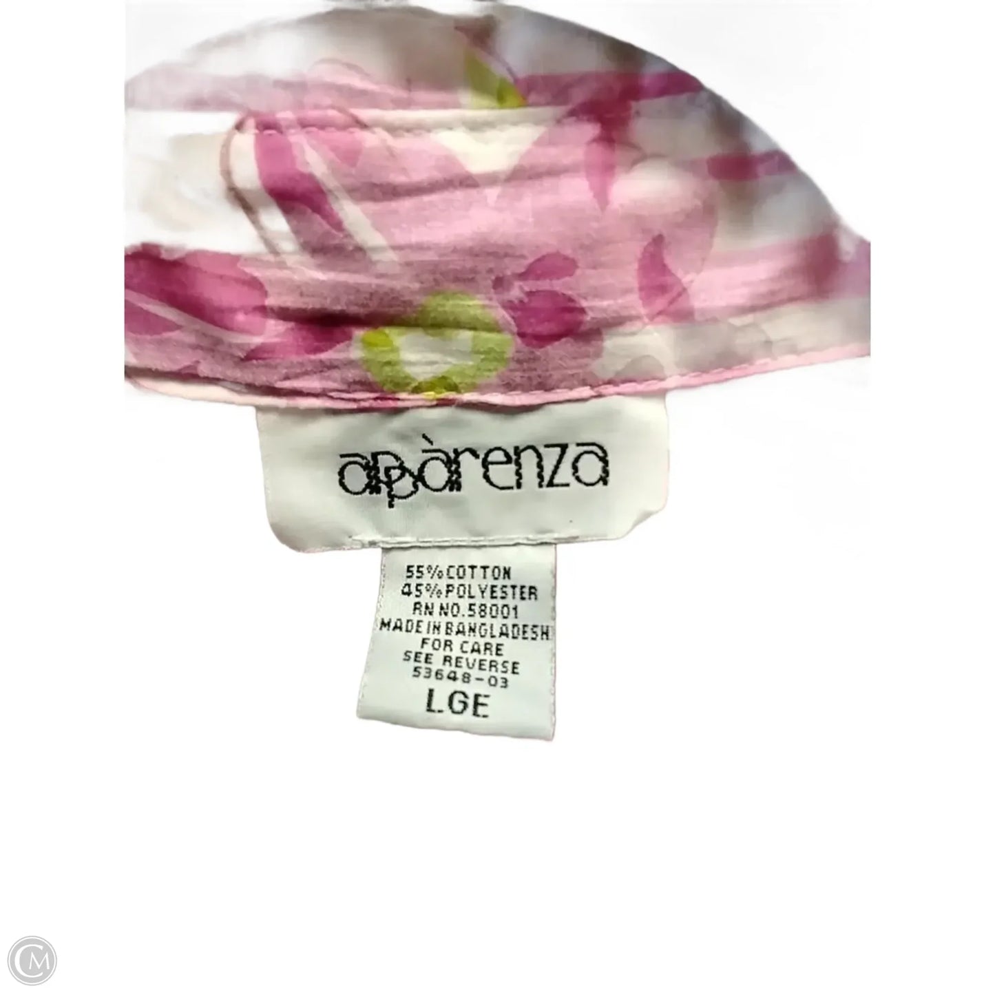 Top Long Sleeve By Apparenza In Floral Print, Size: L