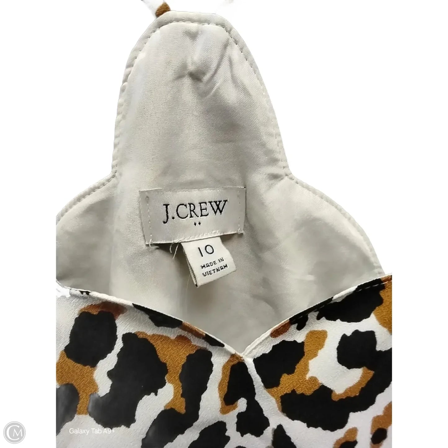 Top Sleeveless By J. Crew In Animal Print, Size: M
