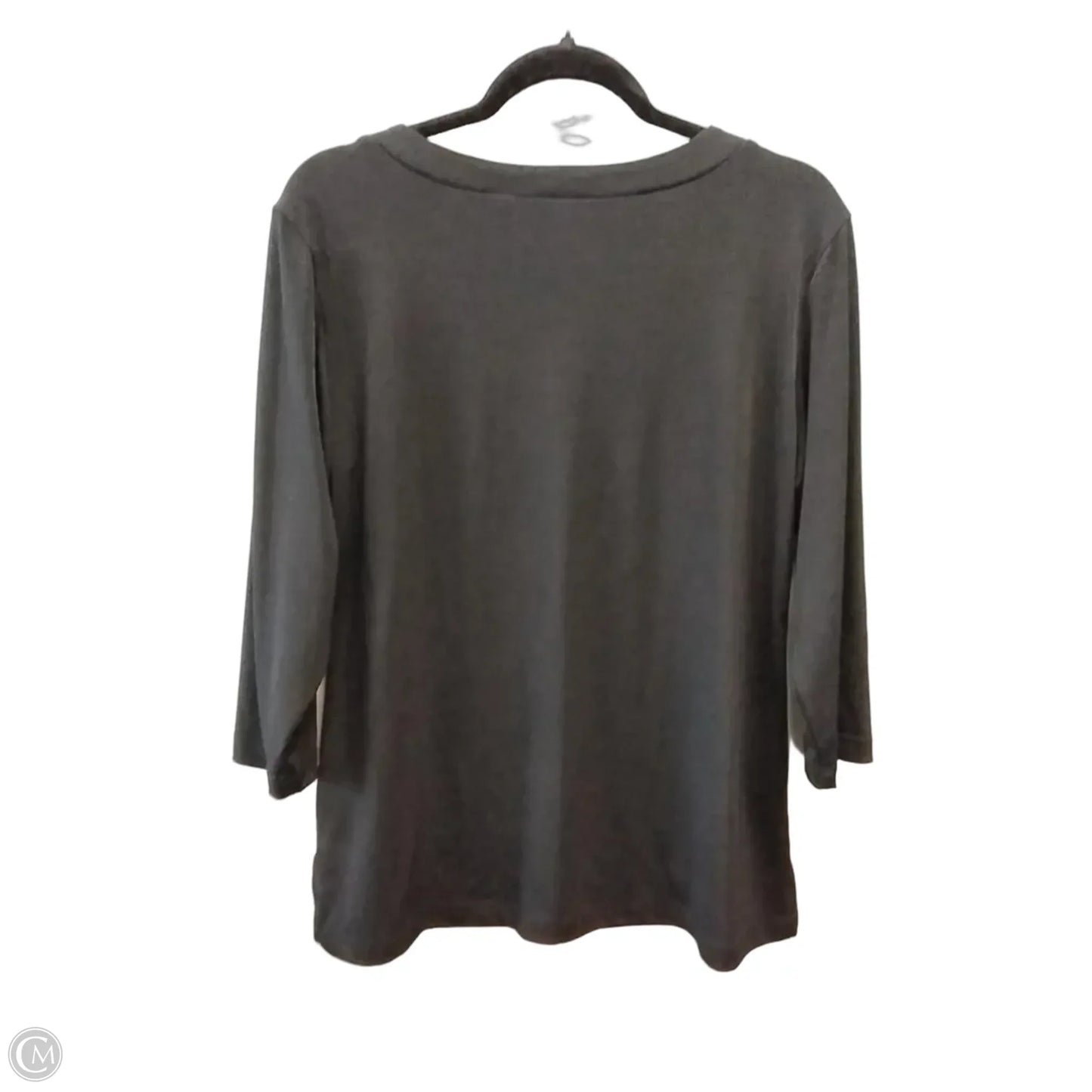 Top Long Sleeve By Chicos In Black, Size: L