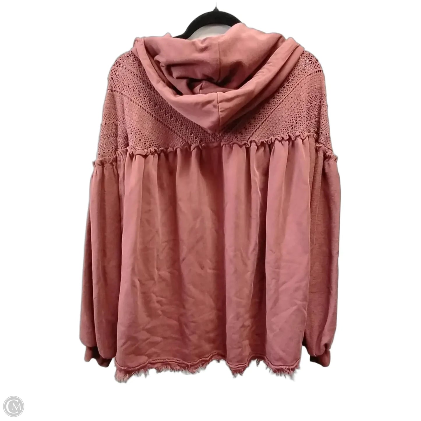 Sweatshirt Hoodie By Gimmicks In Copper, Size: L