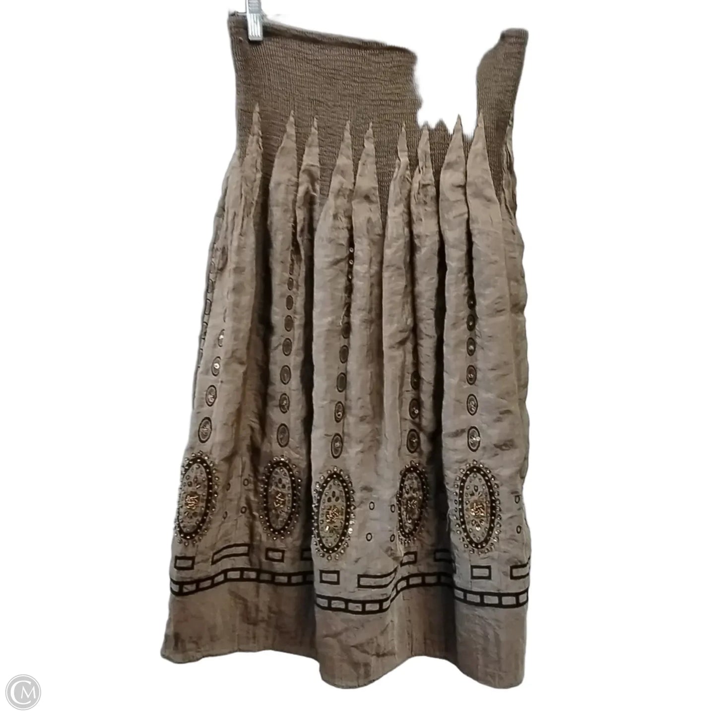 Skirt Maxi By Lapis In Brown, Size: Onesize
