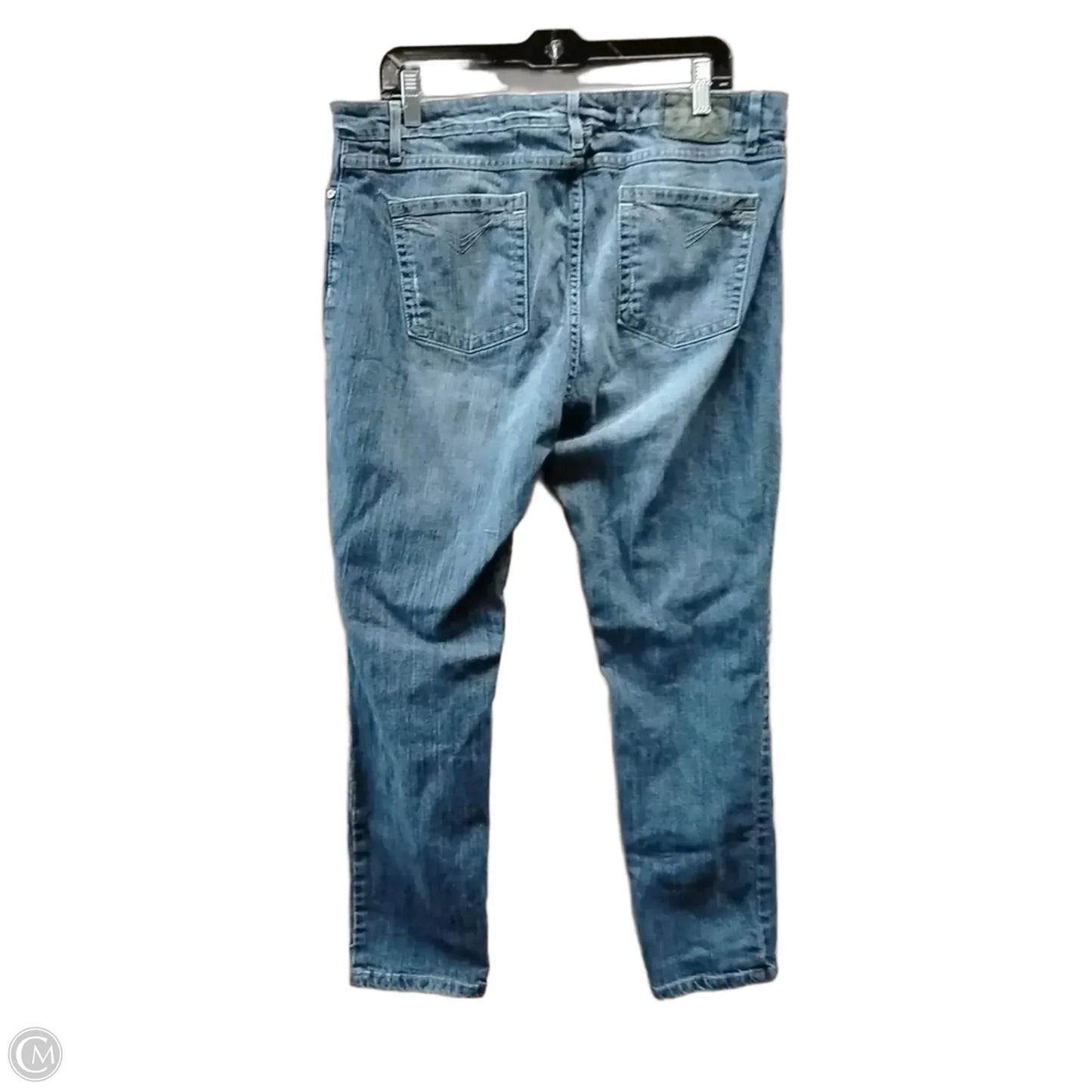 Jeans Boot Cut By Harley Davidson In Blue Denim, Size: 14