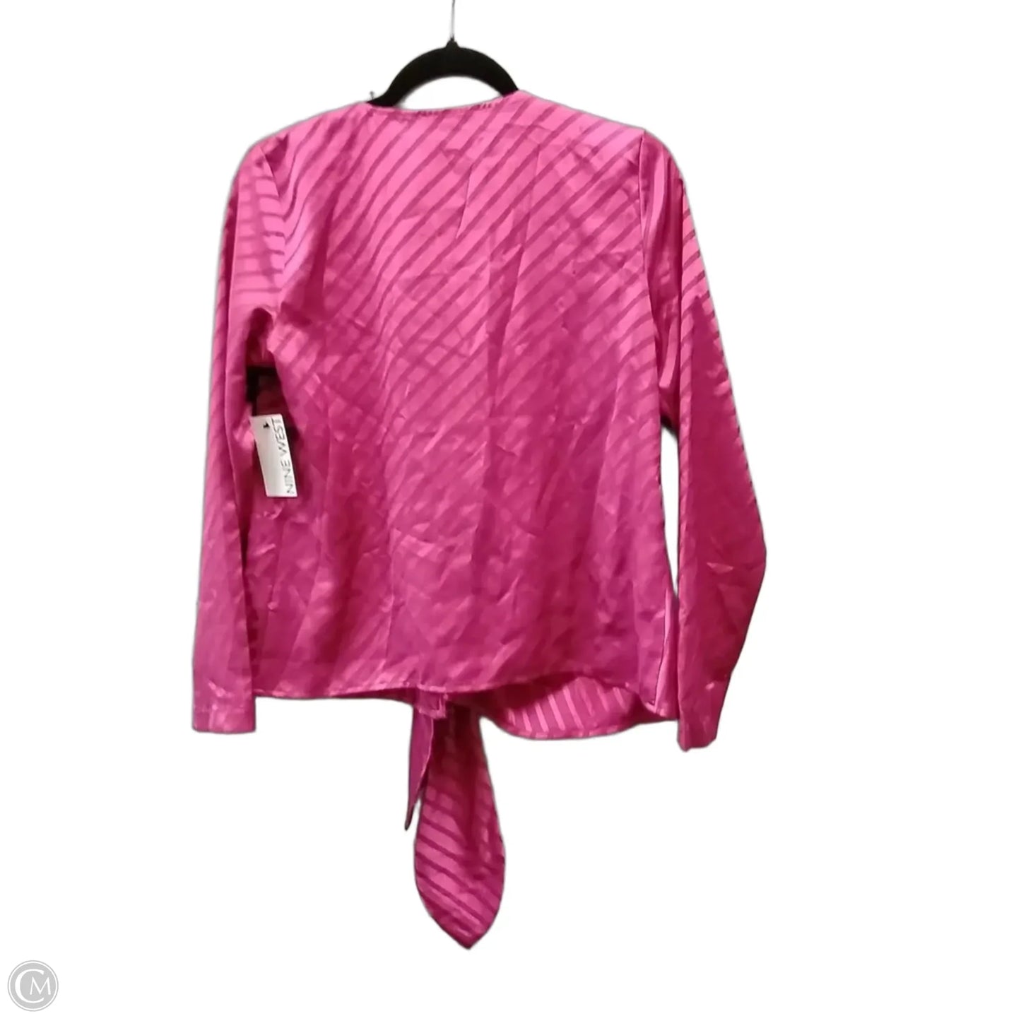 Top Long Sleeve By Nine West Apparel In Pink, Size: Xs