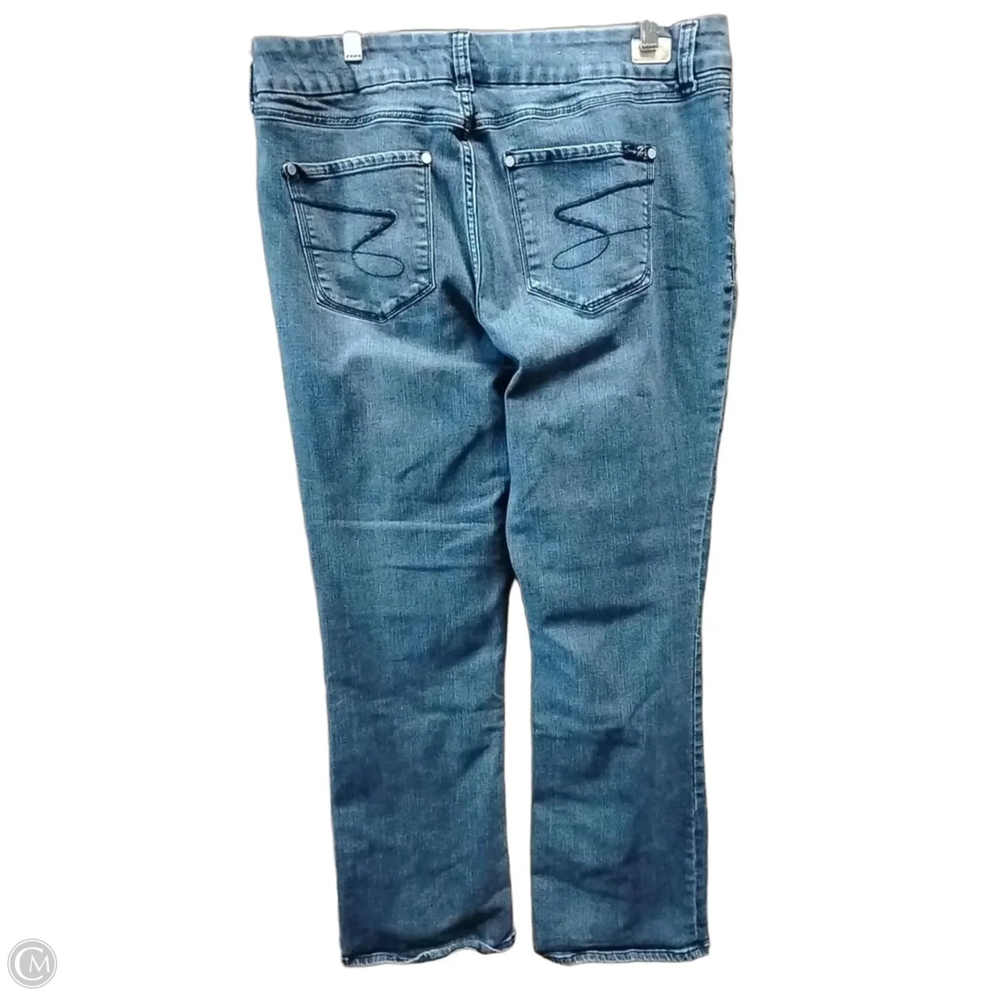 Jeans Wide Leg By Seven 7 In Blue Denim, Size: 18
