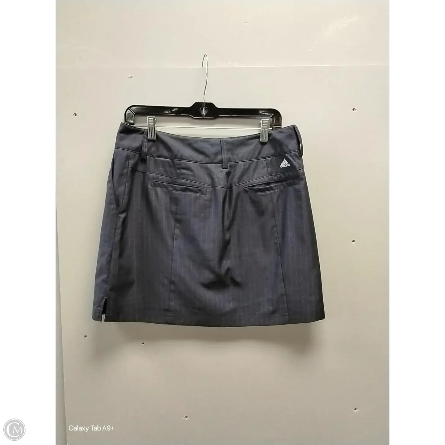 Athletic Skort By Adidas In Grey, Size: S