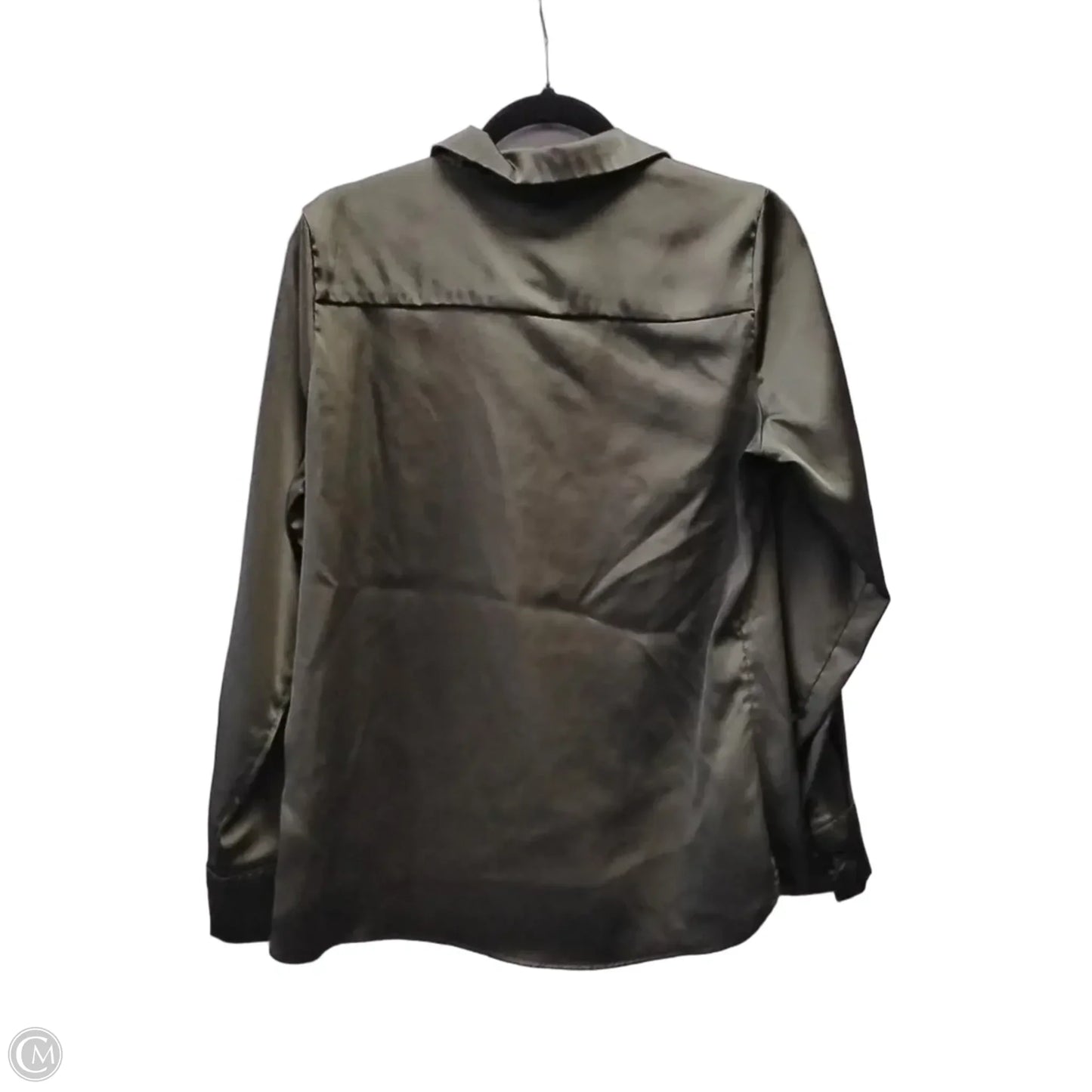 Blouse Long Sleeve By A New Day In Green, Size: M