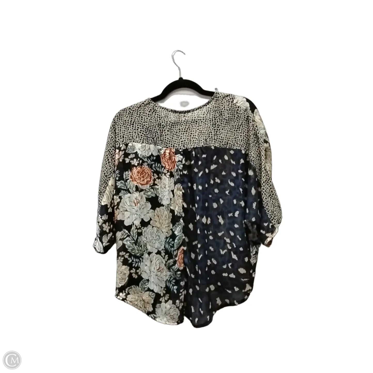 Blouse Short Sleeve By Umgee In Floral Print, Size: S