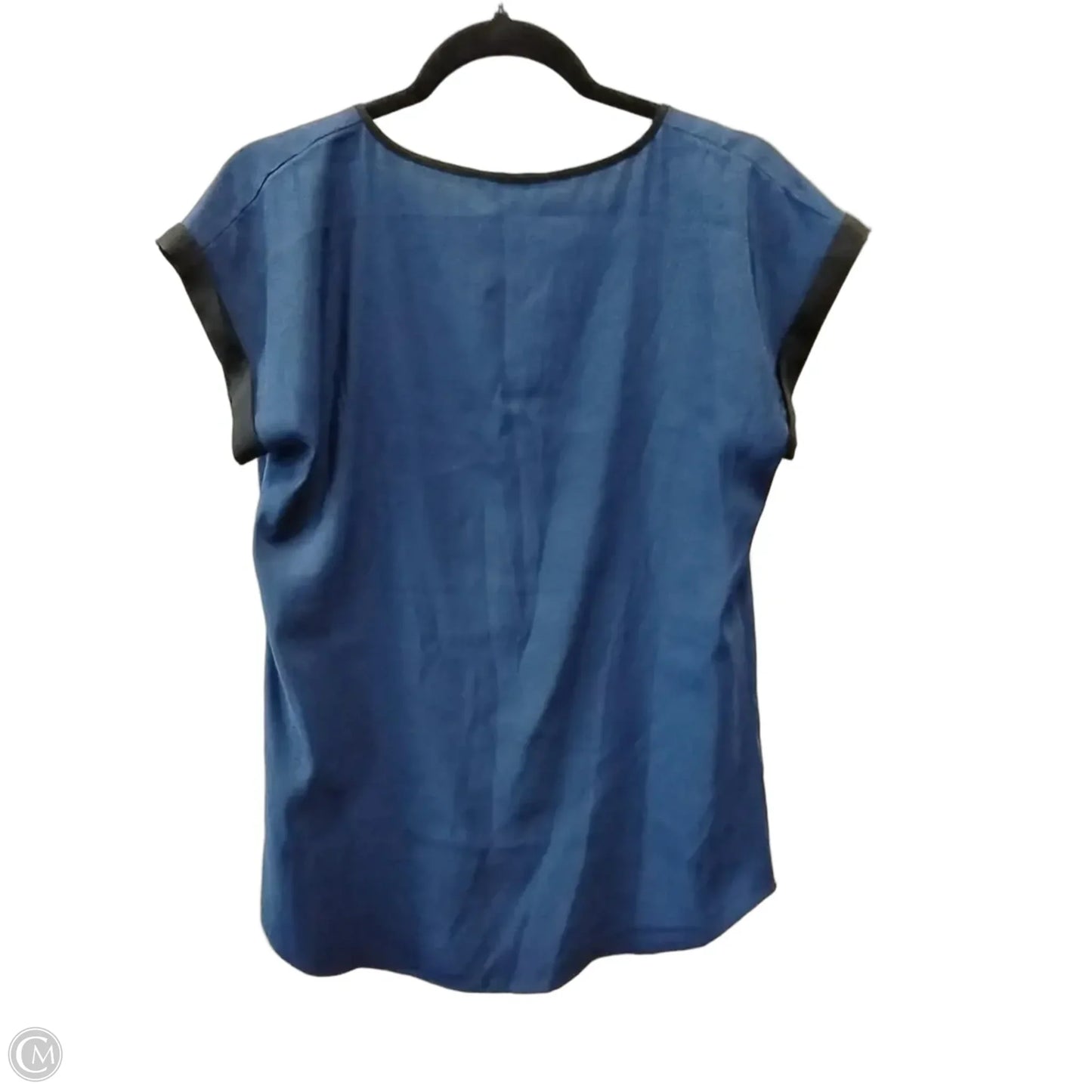Blouse Short Sleeve By Express In Navy, Size: M