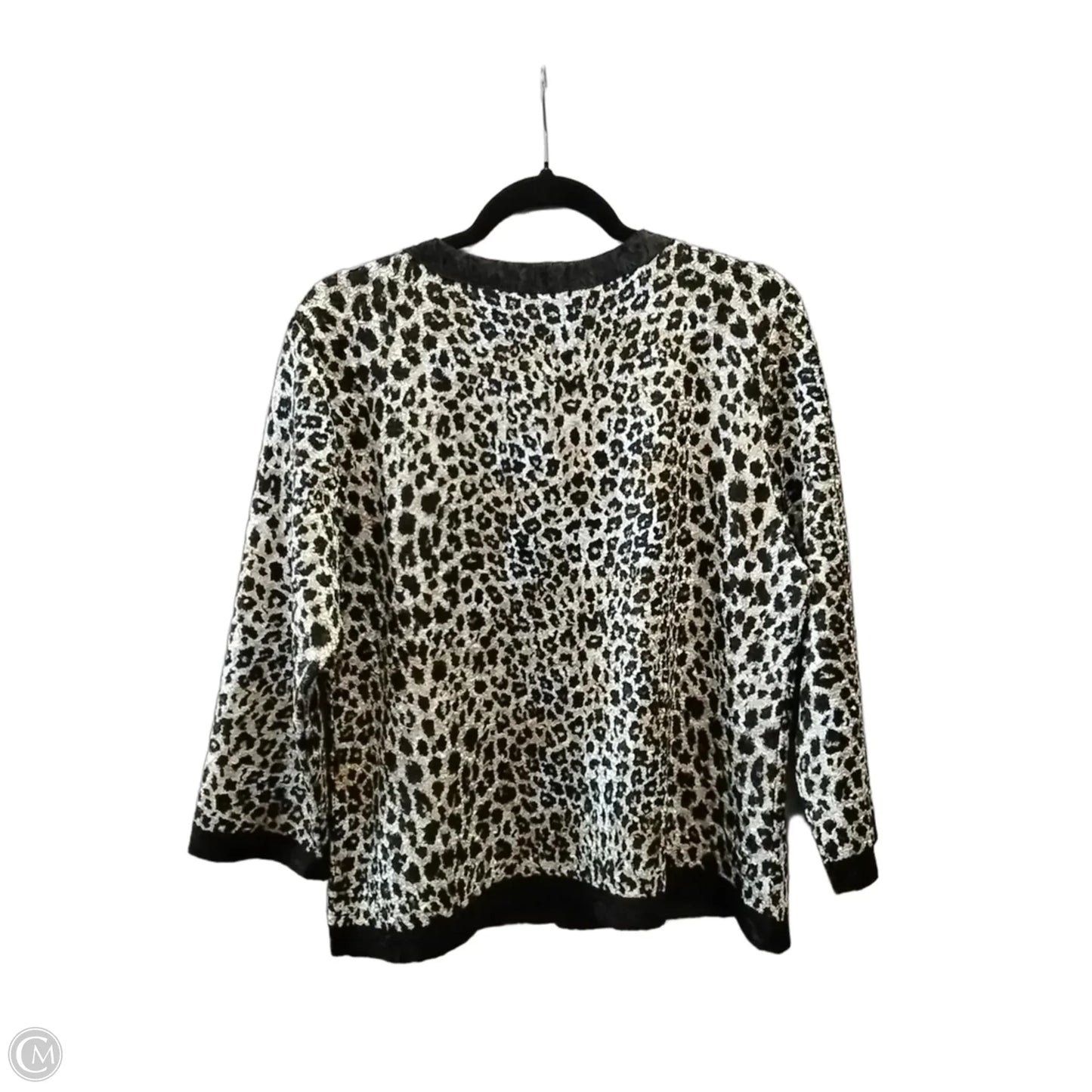 Blazer By Chicos In Animal Print, Size: M
