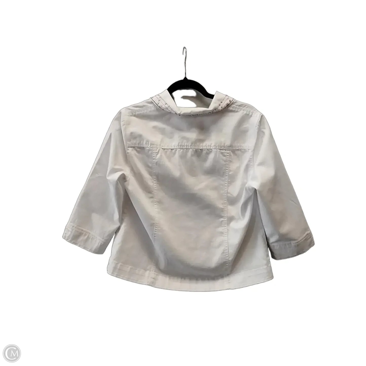 Jacket Shirt By Koret In White, Size: Mp