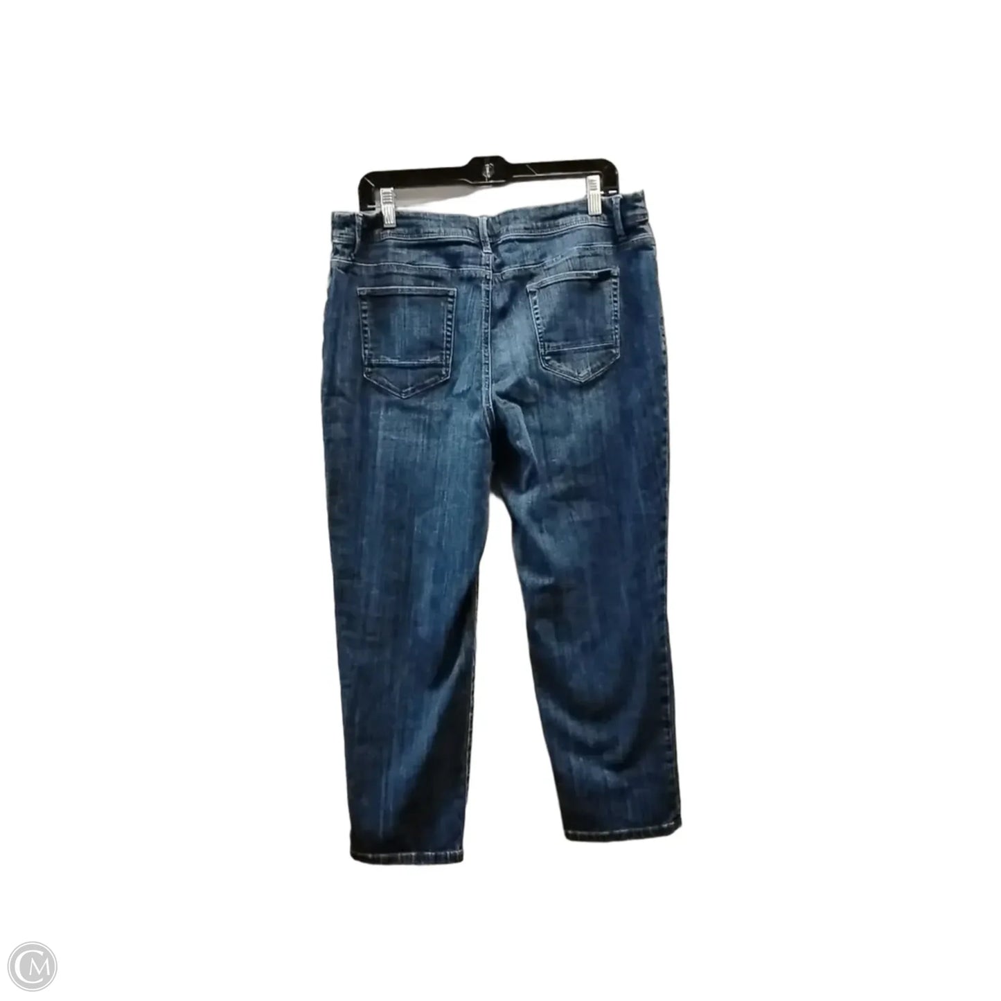 Jeans Cropped By Chicos In Blue Denim, Size: 14