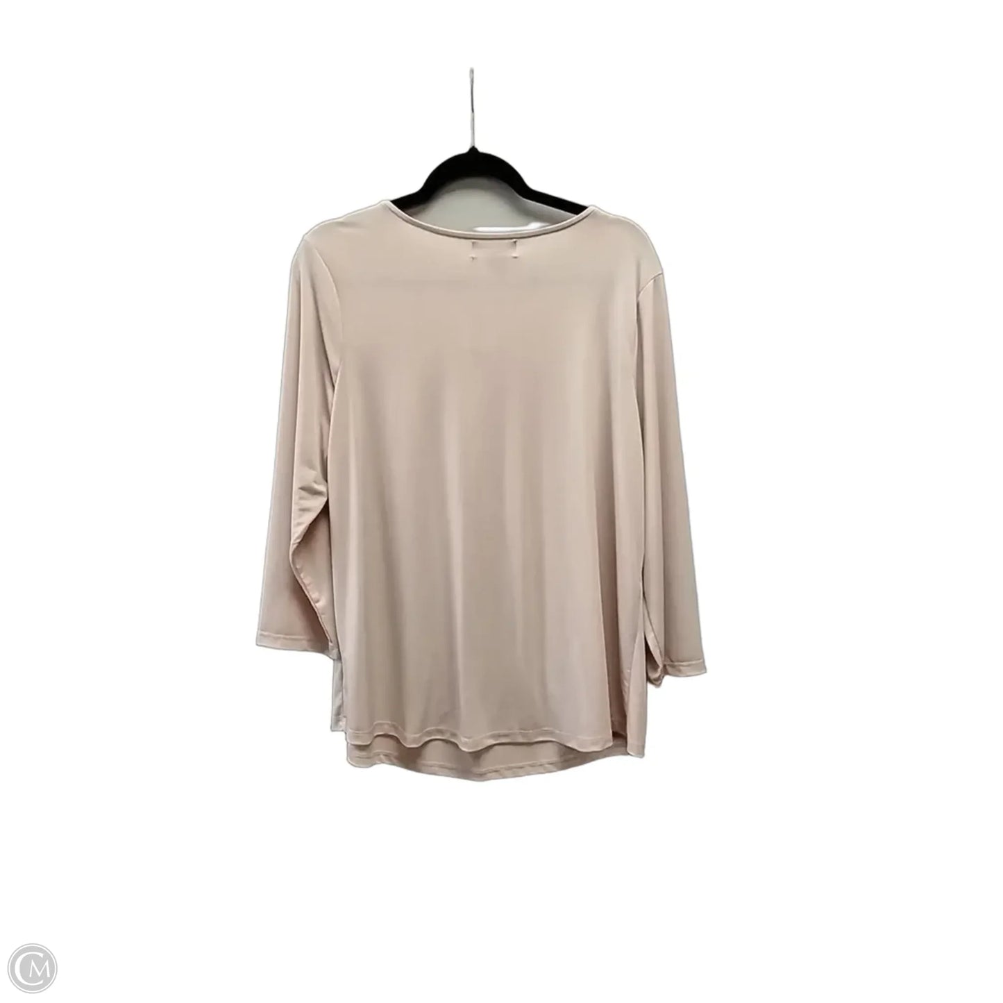 Blouse Long Sleeve By Liz Claiborne In Pink, Size: 2x