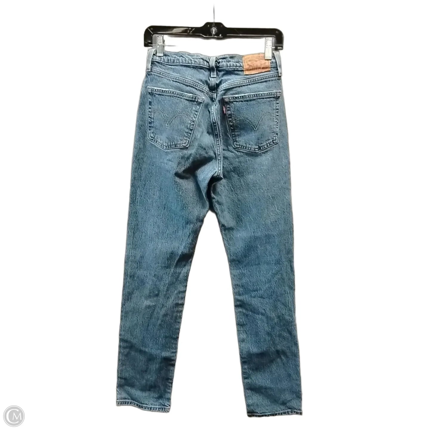 Jeans Straight By Levis In Blue Denim, Size: 2