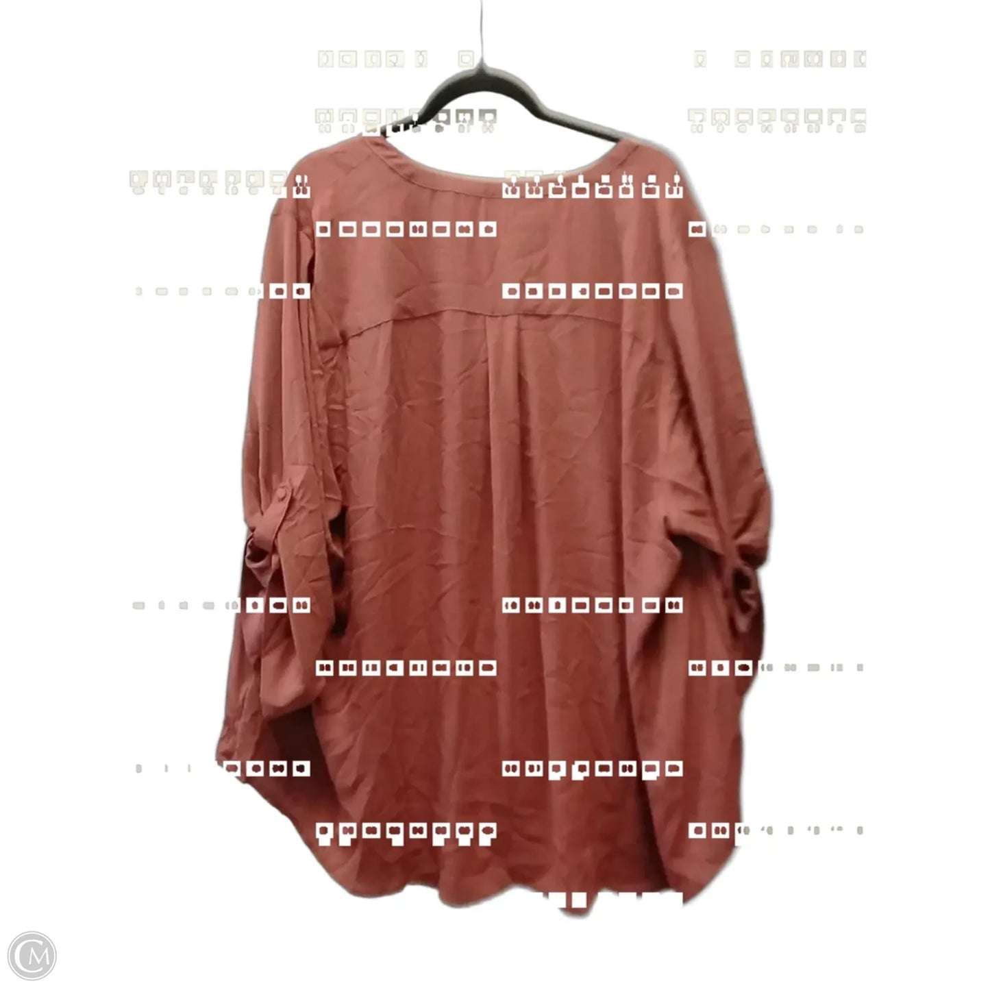 Blouse Long Sleeve By Torrid In Copper, Size: 4x