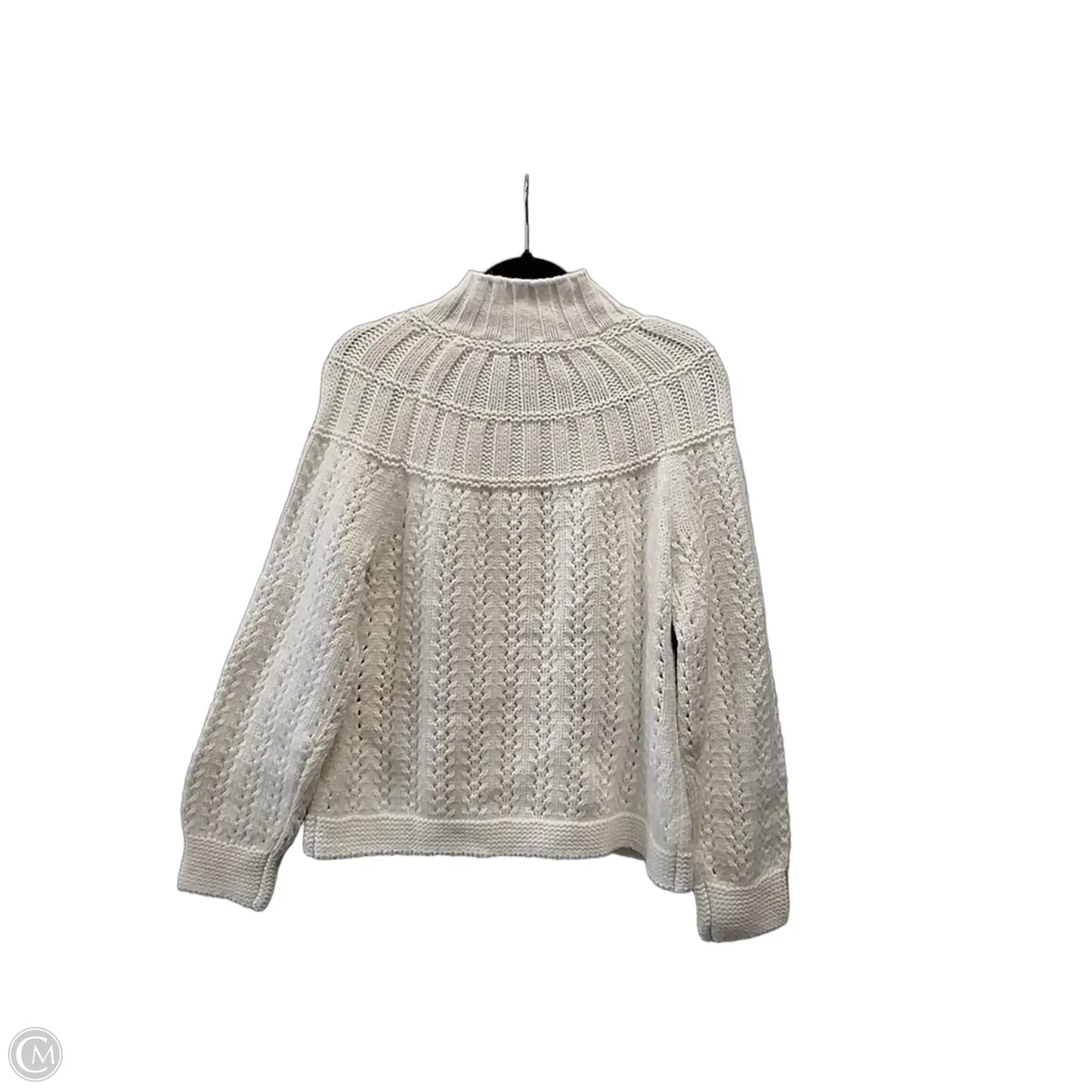 Sweater By Talbots In Cream, Size: M