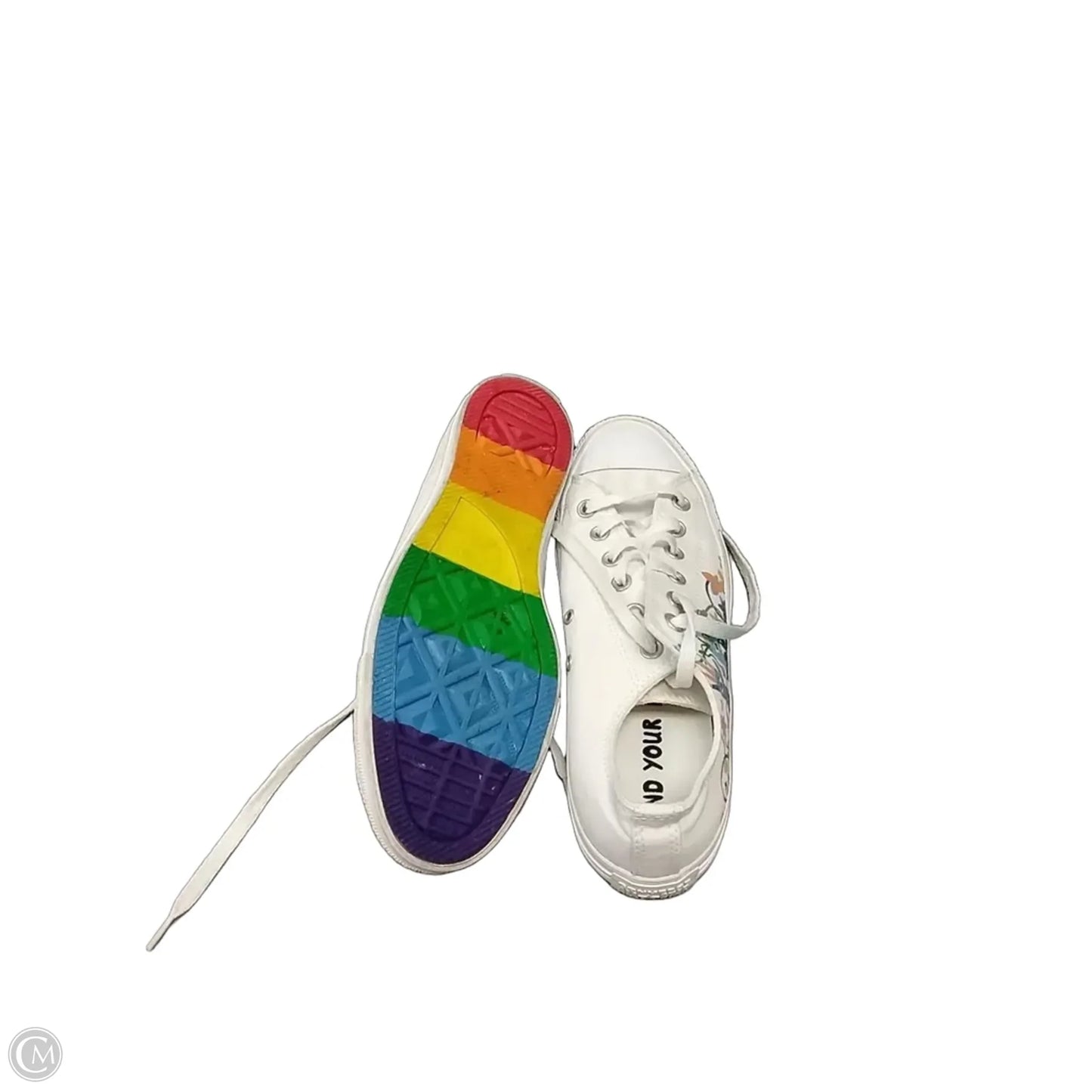 Shoes Sneakers By Converse In Rainbow Print, Size: 9.5