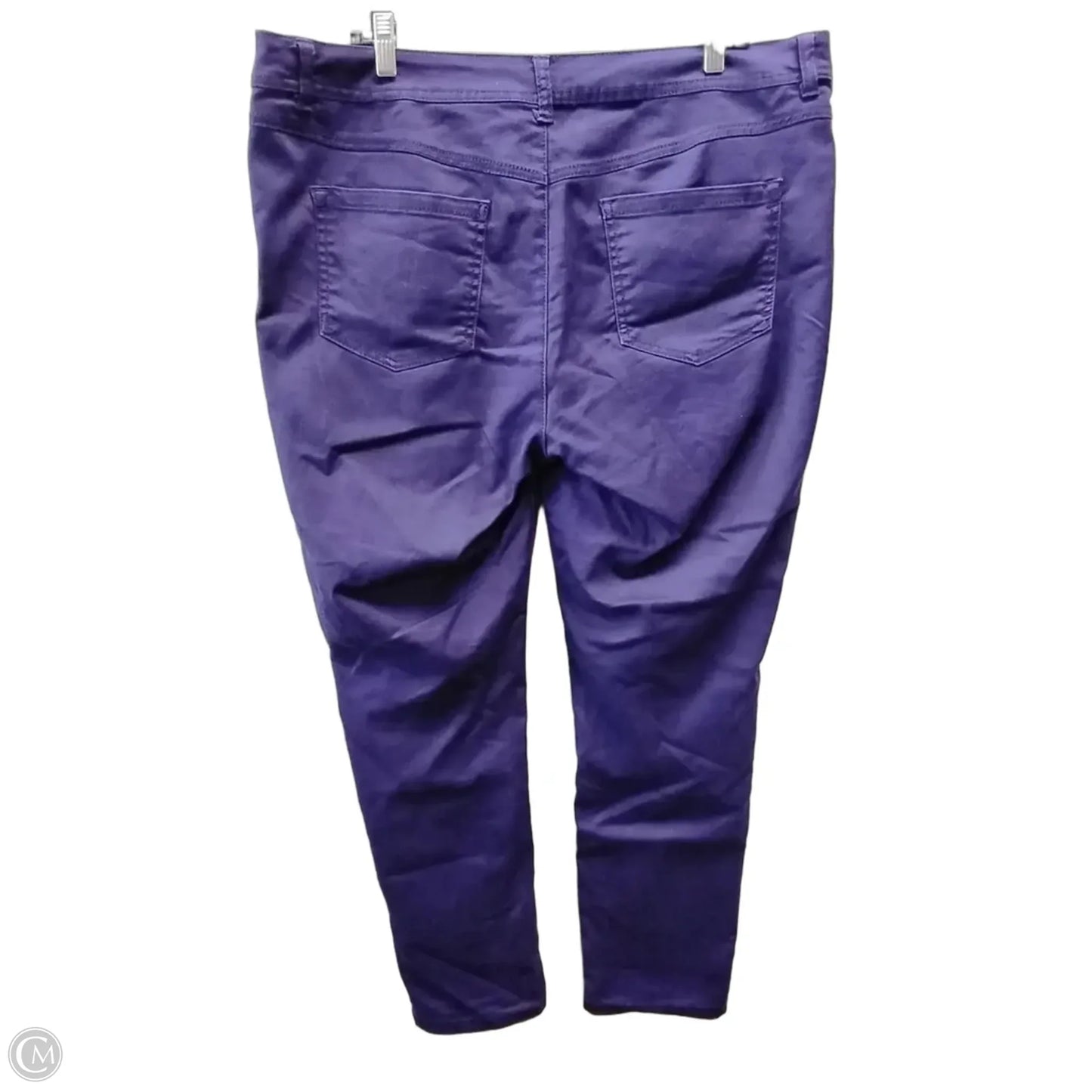 Jeans Straight By Inc In Purple Denim, Size: 16