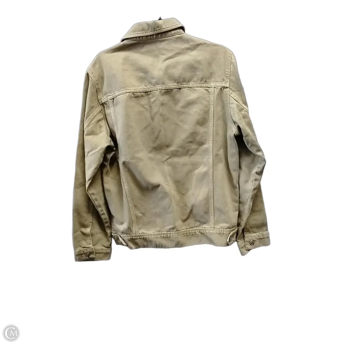 Jacket Denim By Cme In Tan Denim, Size: Xl