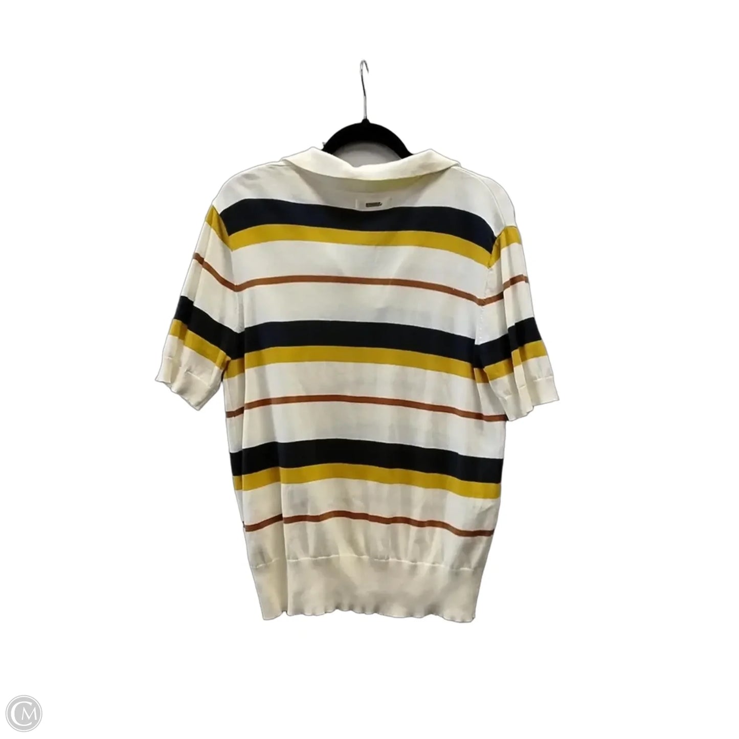 Top Short Sleeve By The Normal Brand In Striped Pattern, Size: L