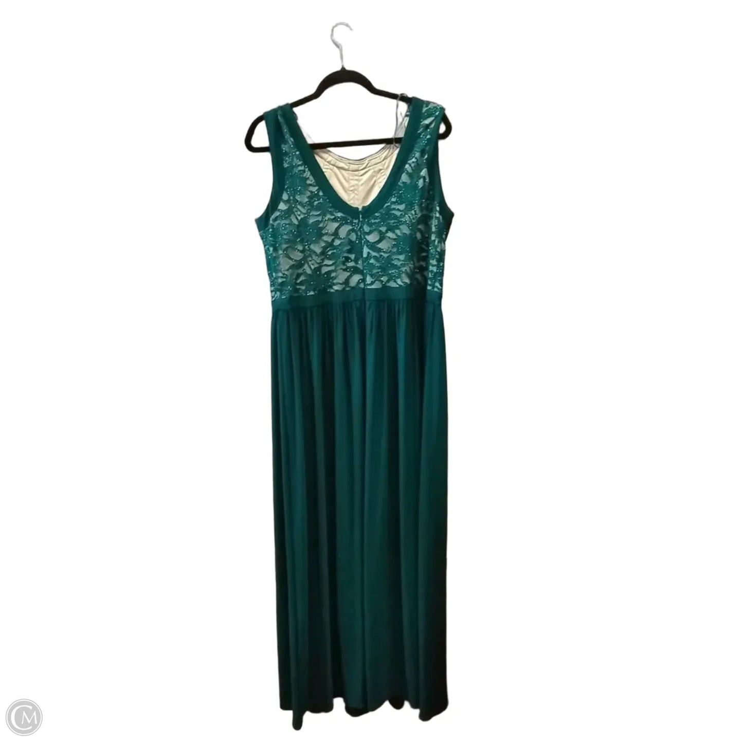 Dress Casual Maxi By R And M Richards In Green, Size: 16