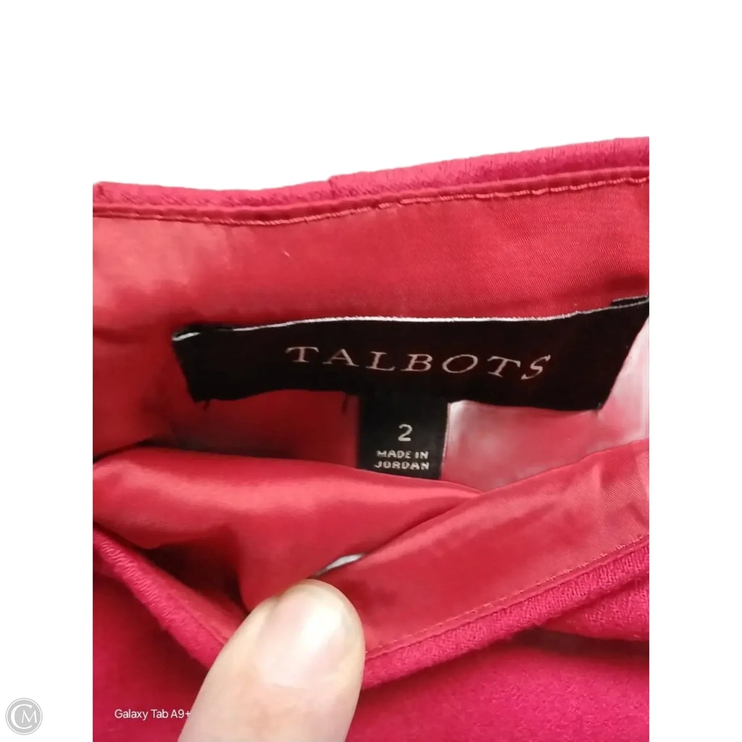 Skirt Midi By Talbots In Red, Size: 2