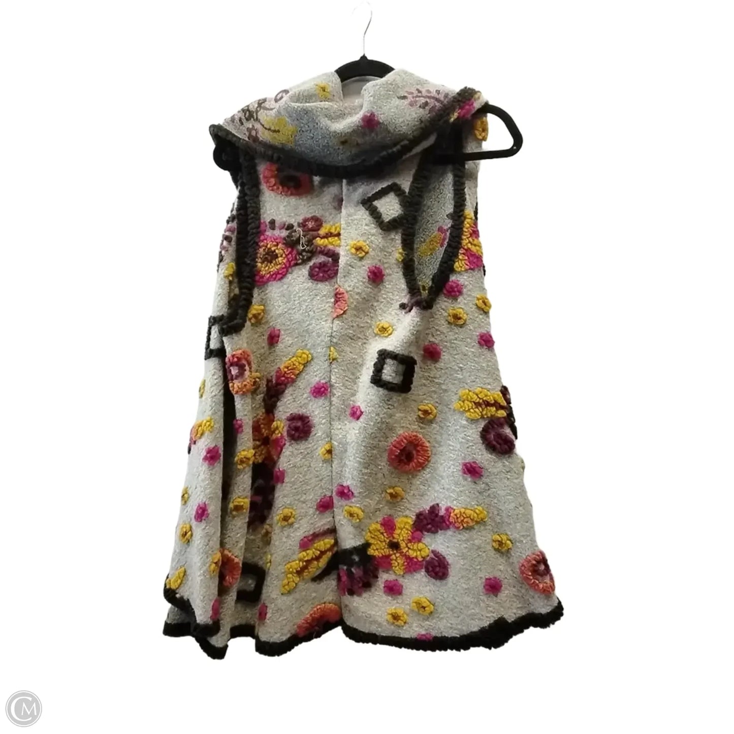 Shawl By Clothes Mentor In Floral Print, Size: L