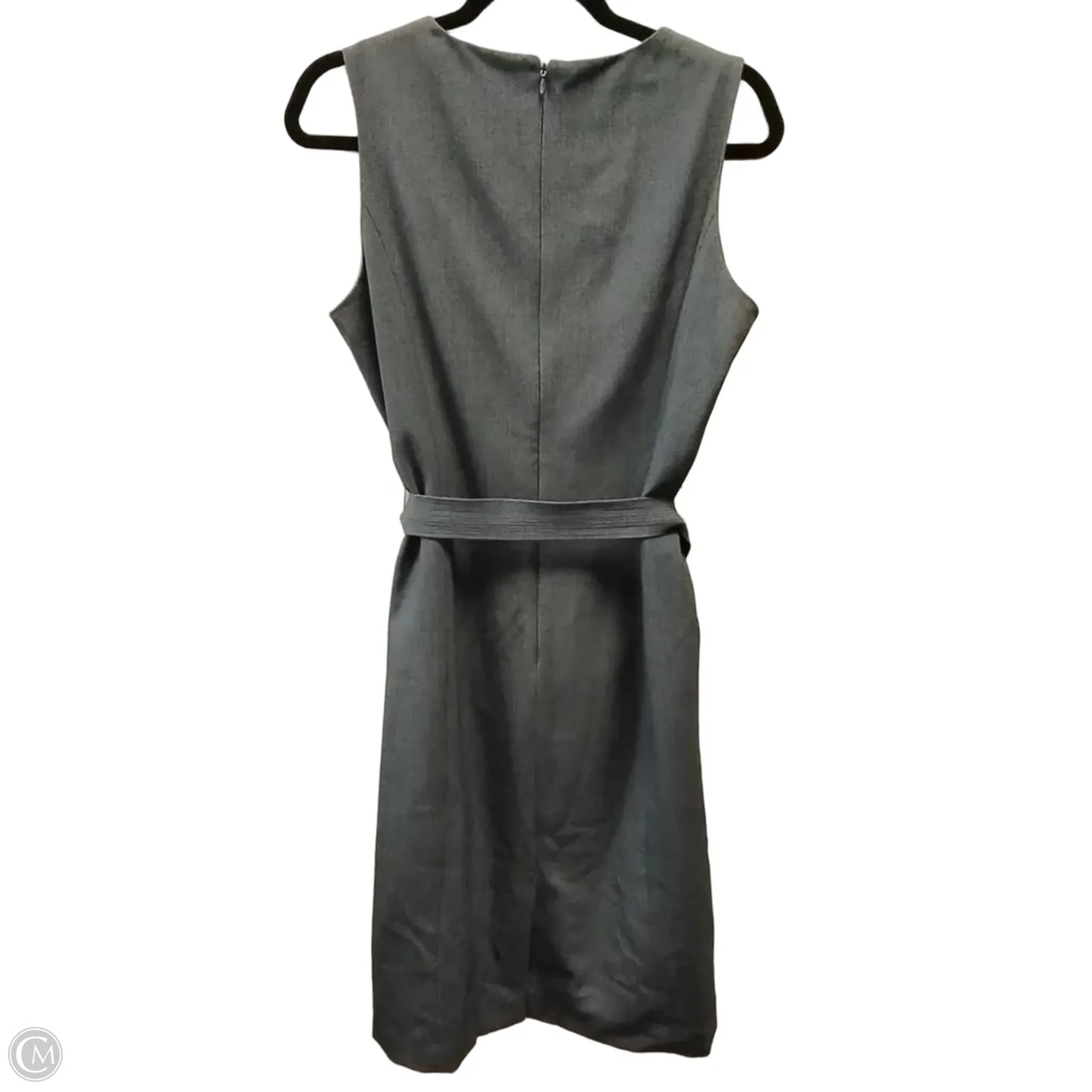 Dress Casual Midi By Calvin Klein In Grey, Size: 8