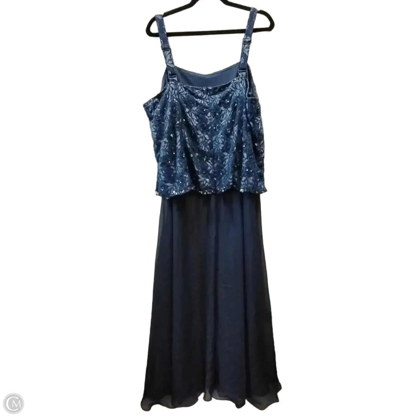 Dress Casual Maxi By Roamans In Blue, Size: 20