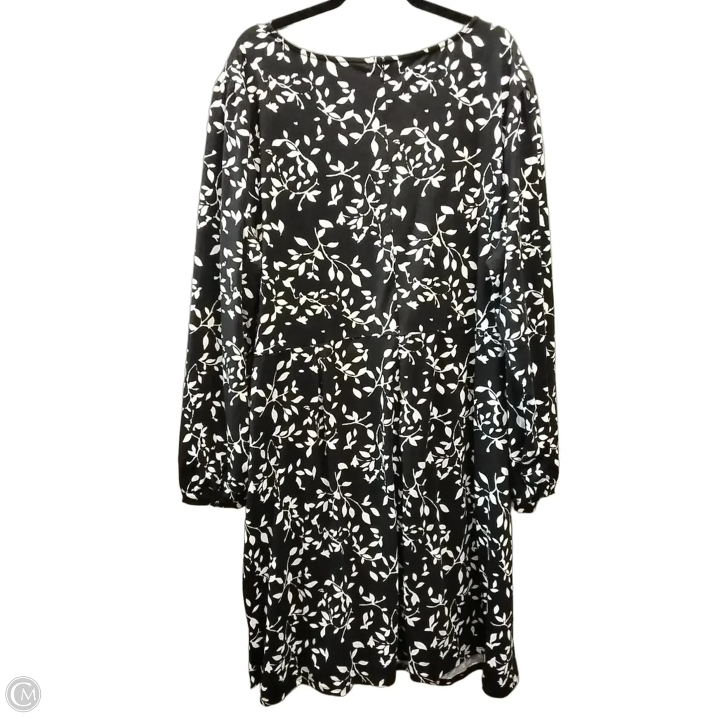 Dress Casual Midi By Cato In Black & White, Size: 4x