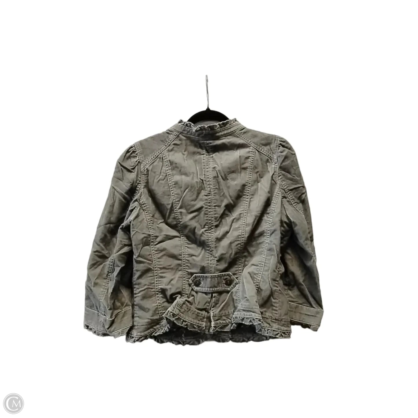 Jacket Utility By Loft In Grey, Size: 10