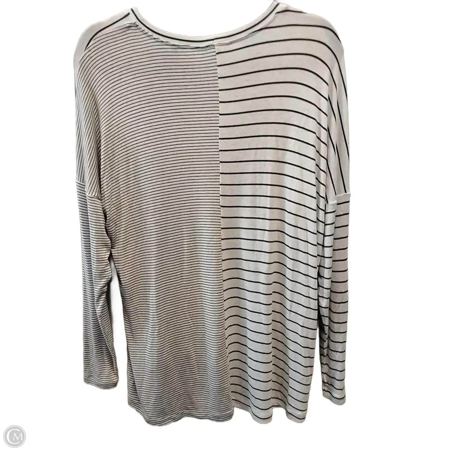 Top Long Sleeve By Cabi In Striped Pattern, Size: S