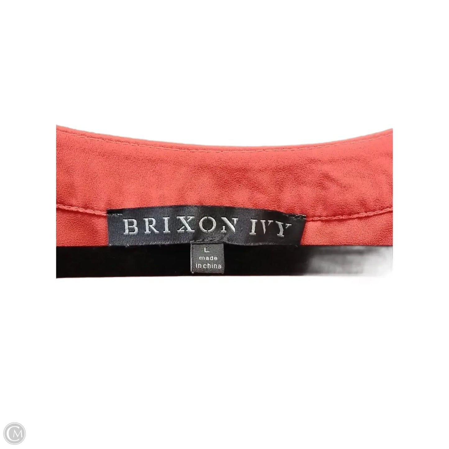 Blouse Long Sleeve By Brixon Ivy In Orange, Size: L