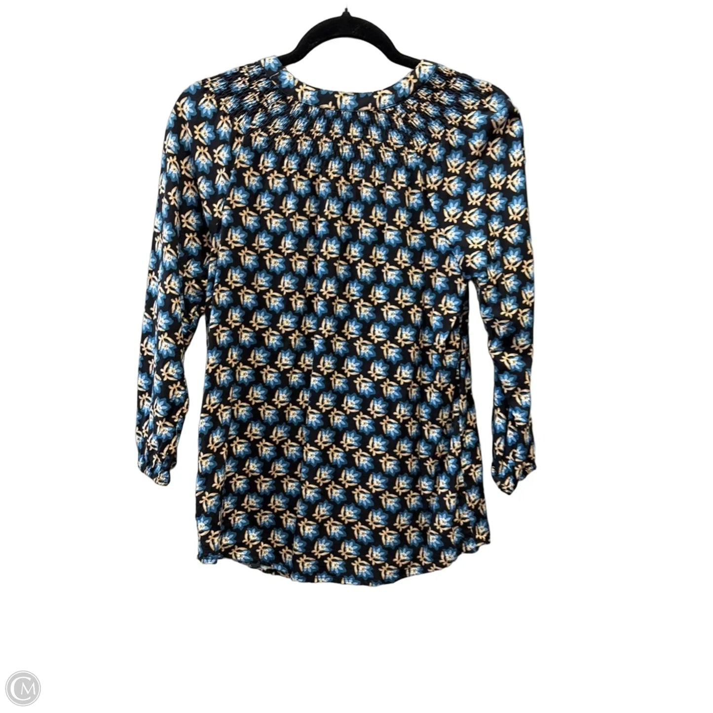 Blouse Long Sleeve By Croft And Barrow In Floral Print, Size: Xs