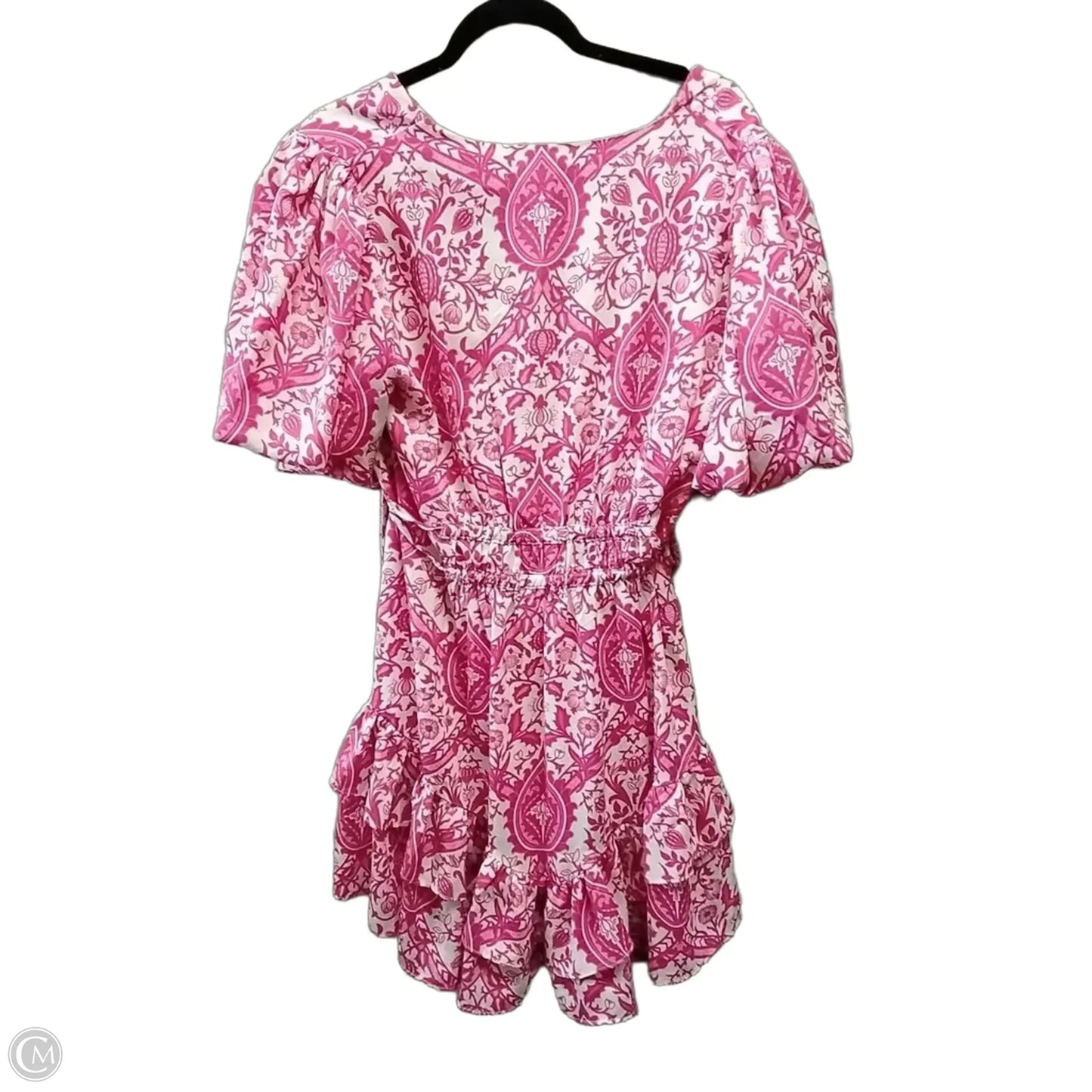 Dress Casual Midi By Entro In Pink & White, Size: M