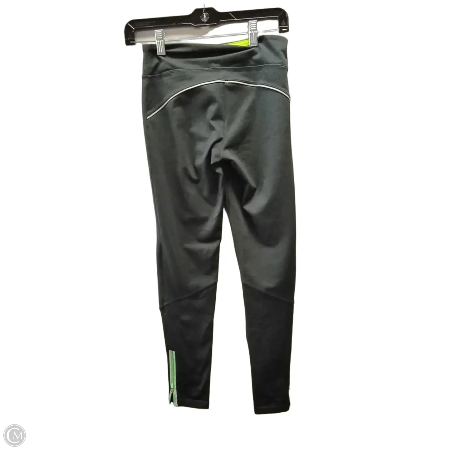 Athletic Leggings By Abercrombie And Fitch In Black & Green, Size: S